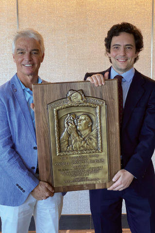 Receiving_the_Thurlow_Award_from_Frank_van_Diggelen,_Long_Beach,_2022
